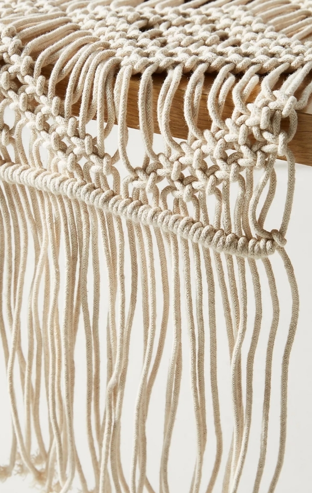 Anthropologie Deedra Macrame Table Runner - Picture 2 of 8